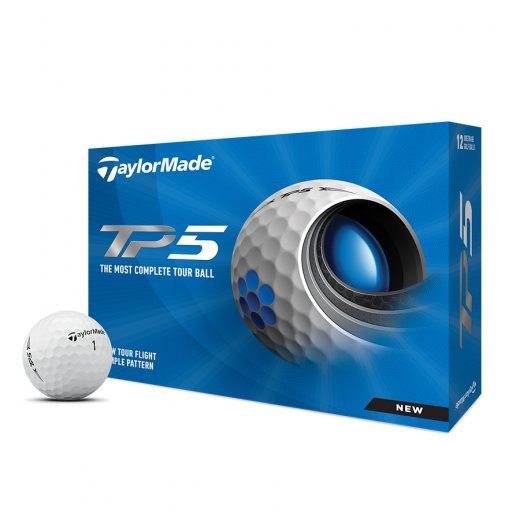 Taylormade TP5 - 12 Golfballer i gruppen Golfhandelen / Golfballer  / Nye Golfballer hos Golfhandelen Ltd (TP5 2021)